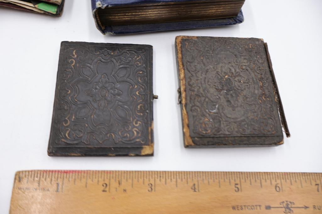 Lot of Antique 19th & Early 20th Century Photo Albums & Daguerreotype/Tintype Case - 12
