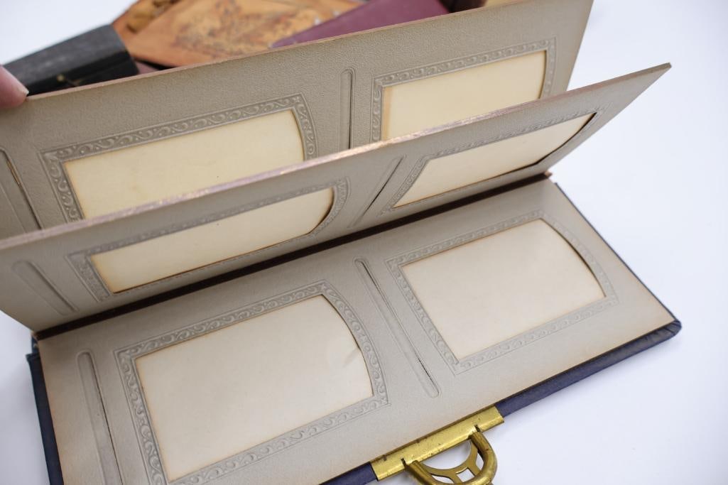 Lot of Antique 19th & Early 20th Century Photo Albums & Daguerreotype/Tintype Case - 20