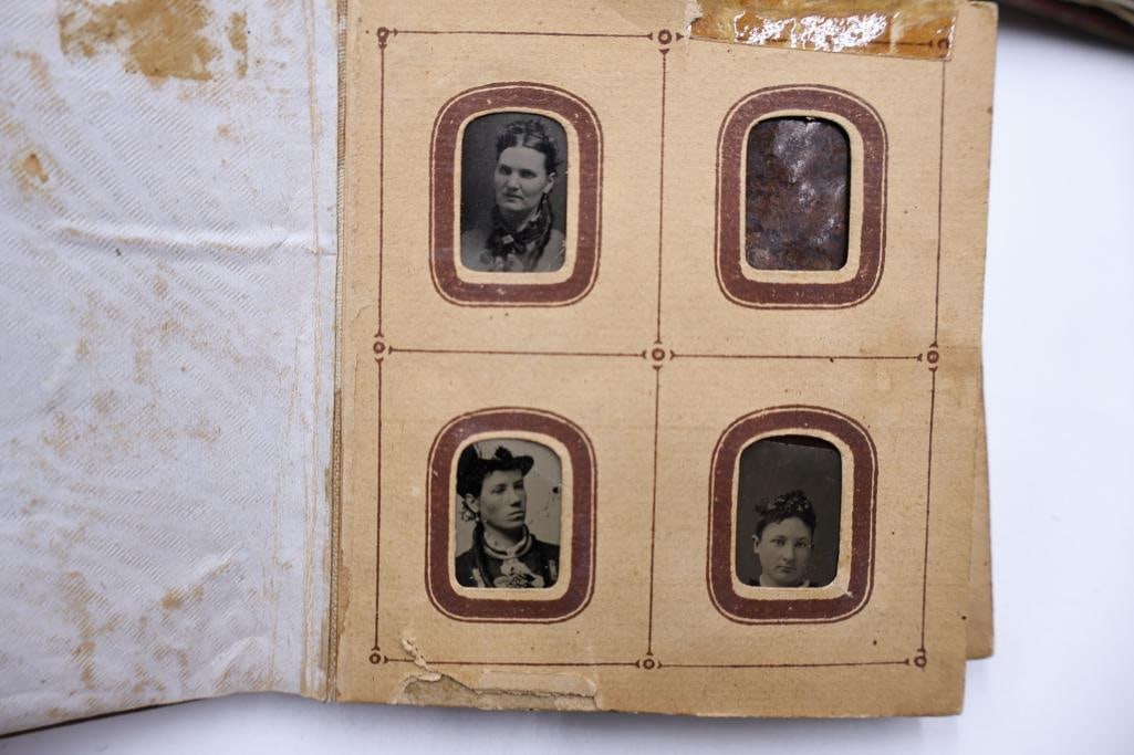 Lot of Antique 19th & Early 20th Century Photo Albums & Daguerreotype/Tintype Case - 5