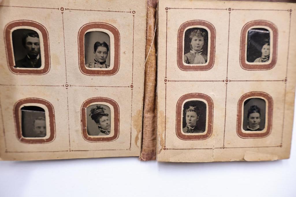 Lot of Antique 19th & Early 20th Century Photo Albums & Daguerreotype/Tintype Case - 7