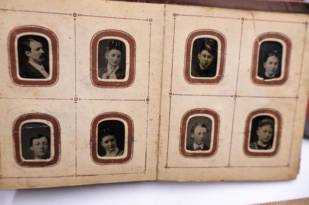 Lot of Antique 19th & Early 20th Century Photo Albums & Daguerreotype/Tintype Case - 8