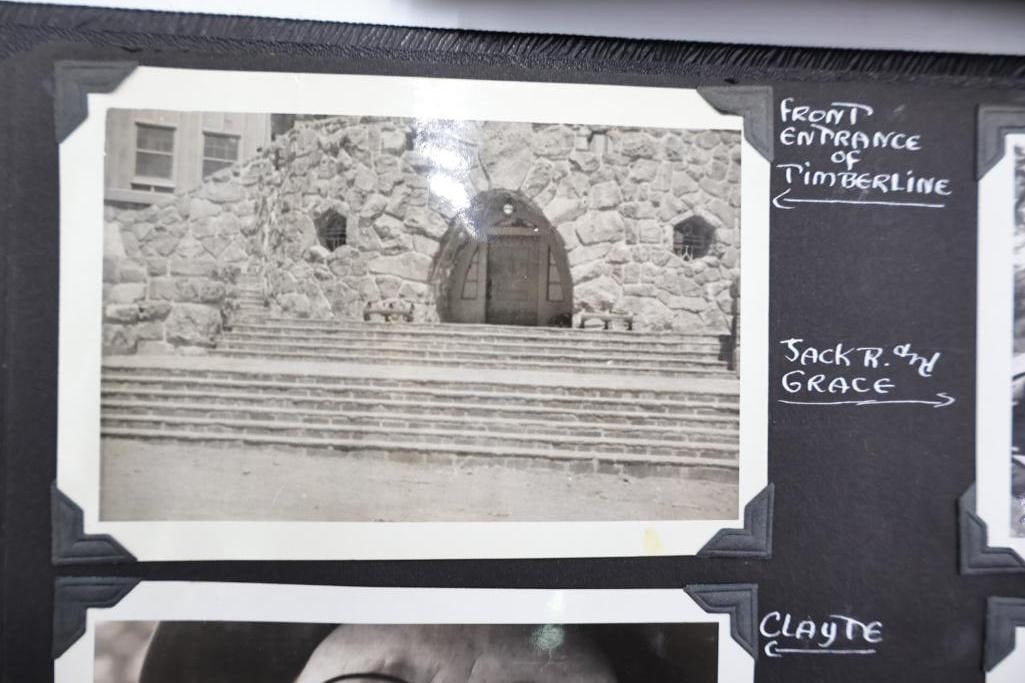 Two vintage photo albums filled with photos - 10