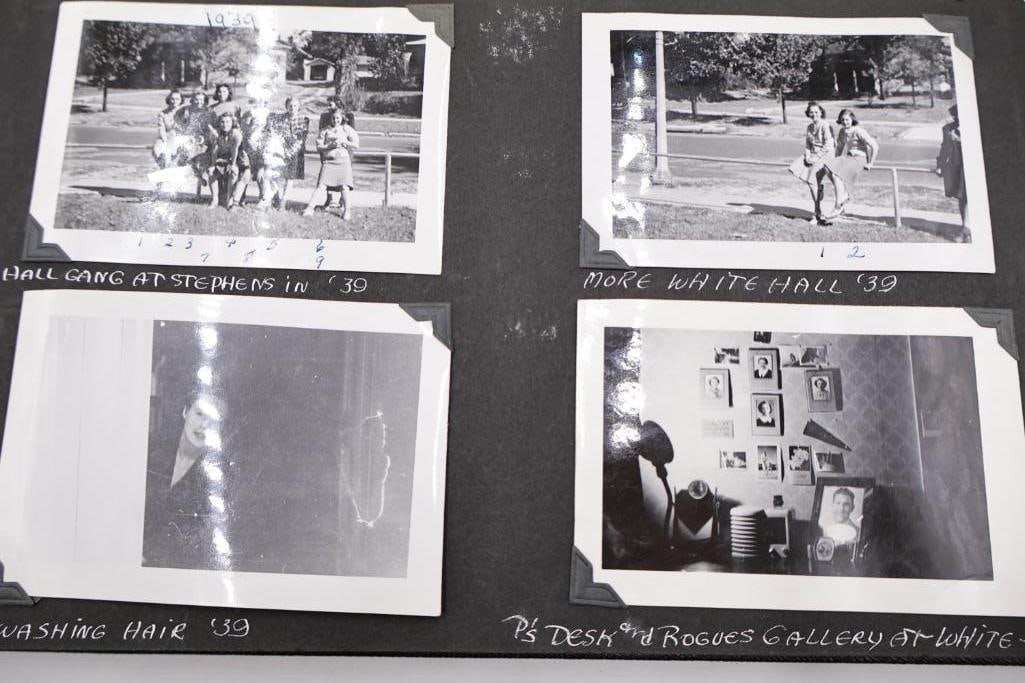 Two vintage photo albums filled with photos - 11