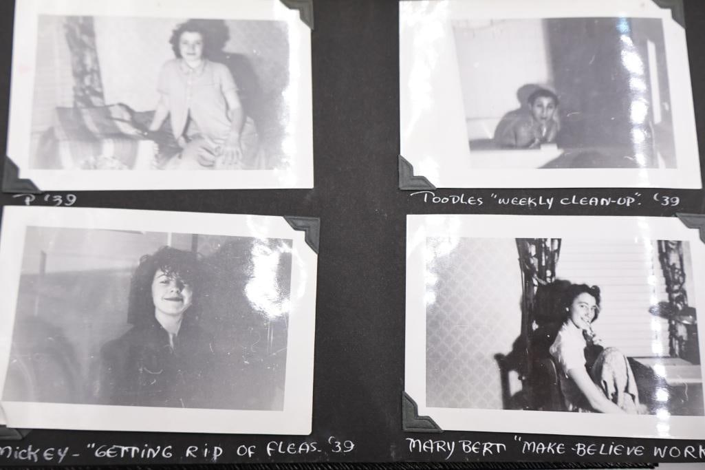 Two vintage photo albums filled with photos - 13