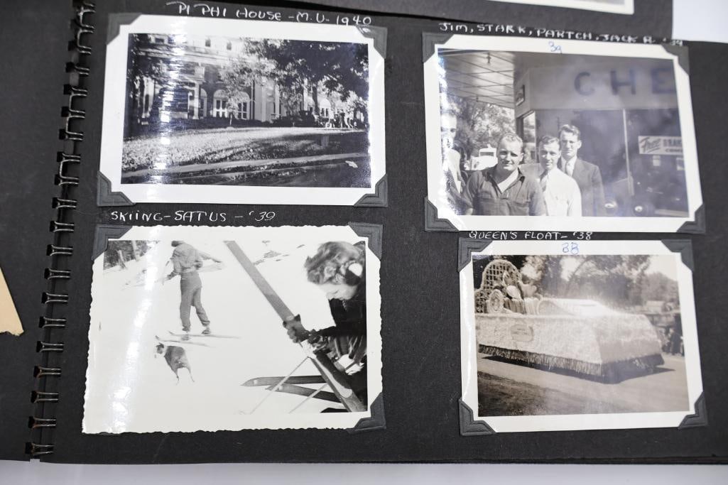 Two vintage photo albums filled with photos - 3