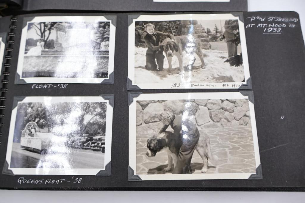 Two vintage photo albums filled with photos - 5