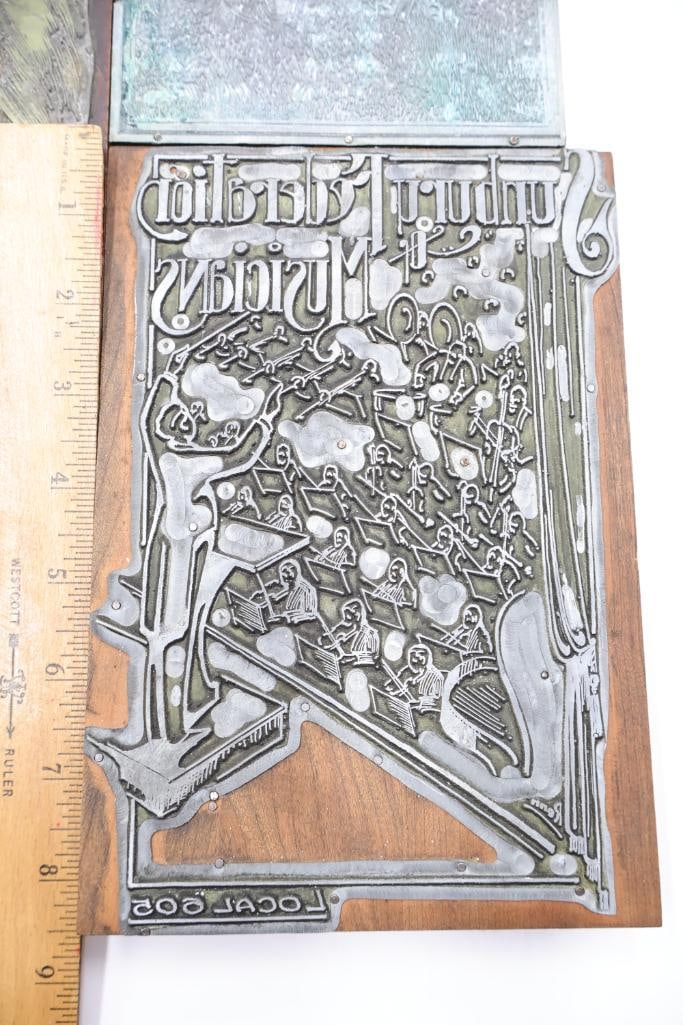 Vintage Letterpress Printing Blocks Collection - 11