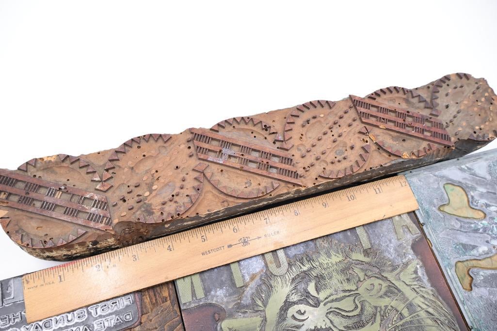 Vintage Letterpress Printing Blocks Collection - 12
