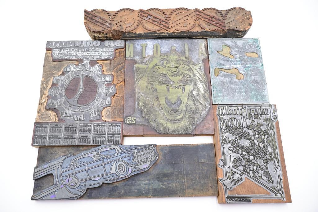 Vintage Letterpress Printing Blocks Collection - 2