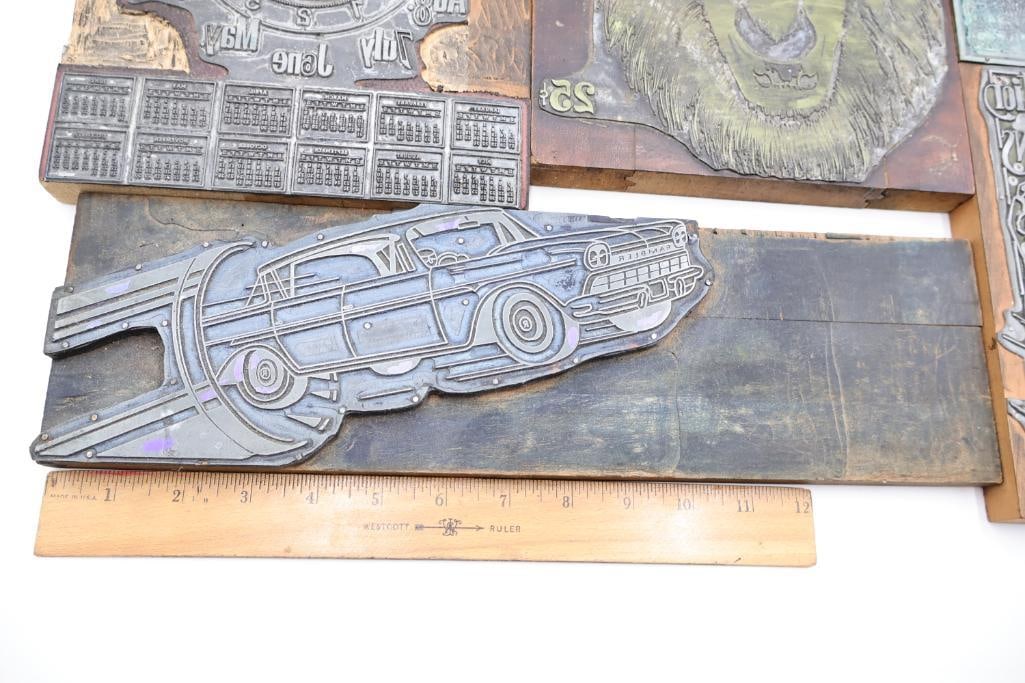 Vintage Letterpress Printing Blocks Collection - 3