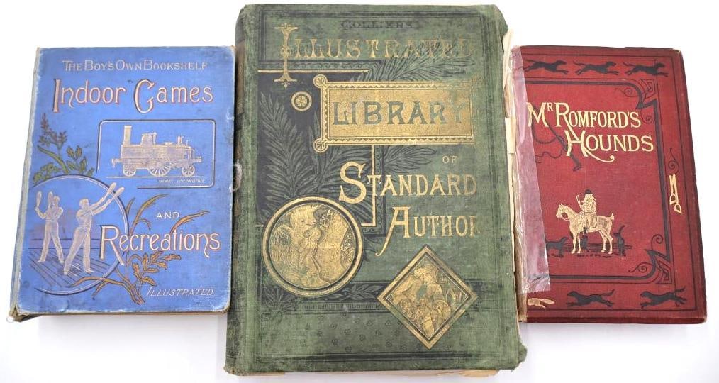 Collection of Antique & Vintage Illustrated Hardcover Books Including Mr. Romfords Hounds (1 of 20)