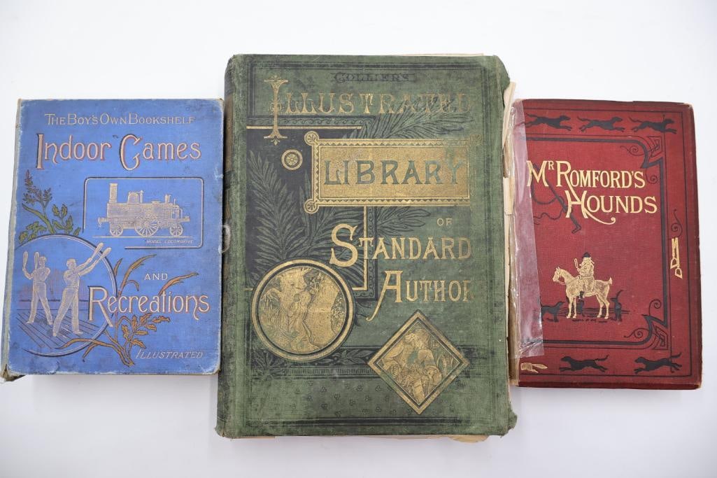 Collection of Antique & Vintage Illustrated Hardcover Books Including Mr. Romfords Hounds - 2