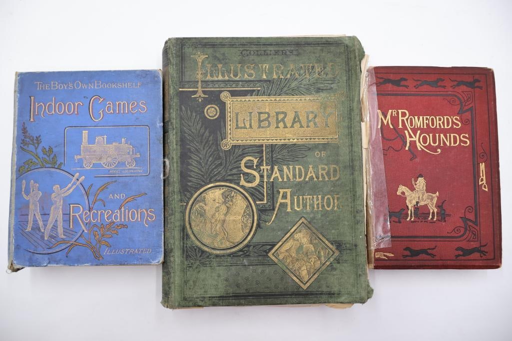 Collection of Antique & Vintage Illustrated Hardcover Books Including Mr. Romfords Hounds - 3
