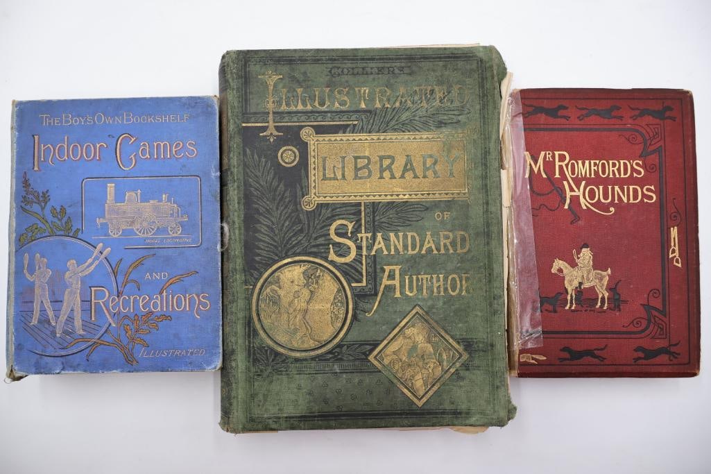 Collection of Antique & Vintage Illustrated Hardcover Books Including Mr. Romfords Hounds - 4