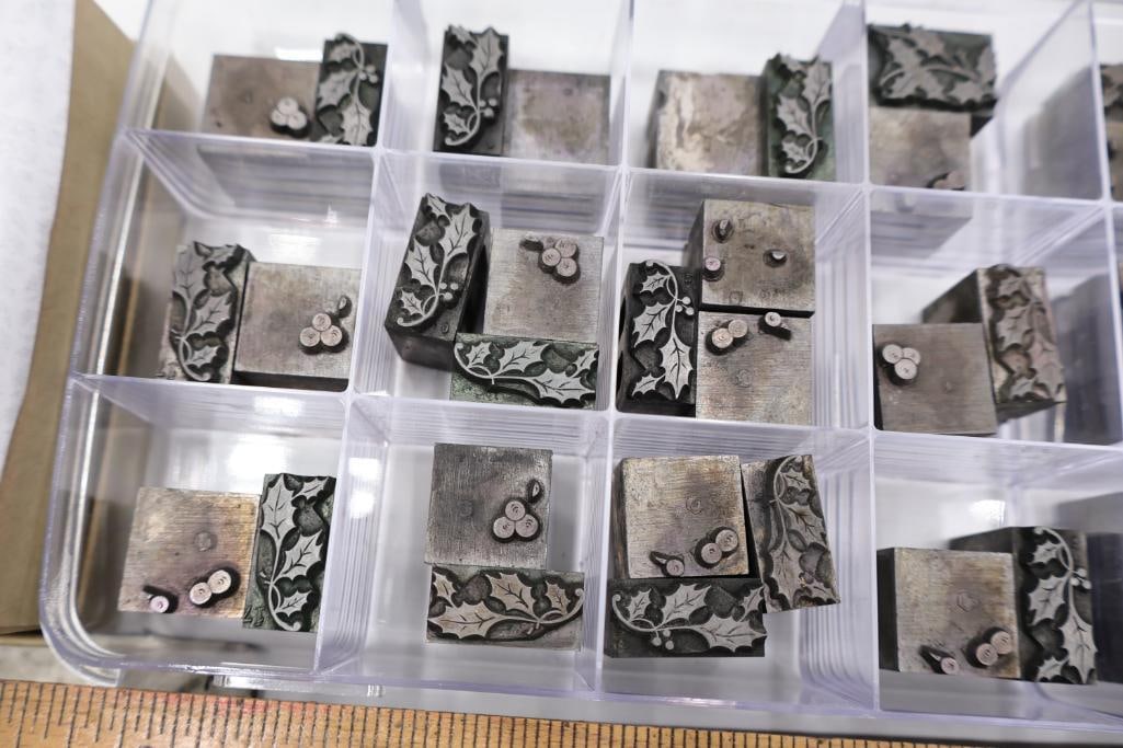 Collection of Vintage Printing Blocks, Music Plates & Letterpress Printing Accessories - 13