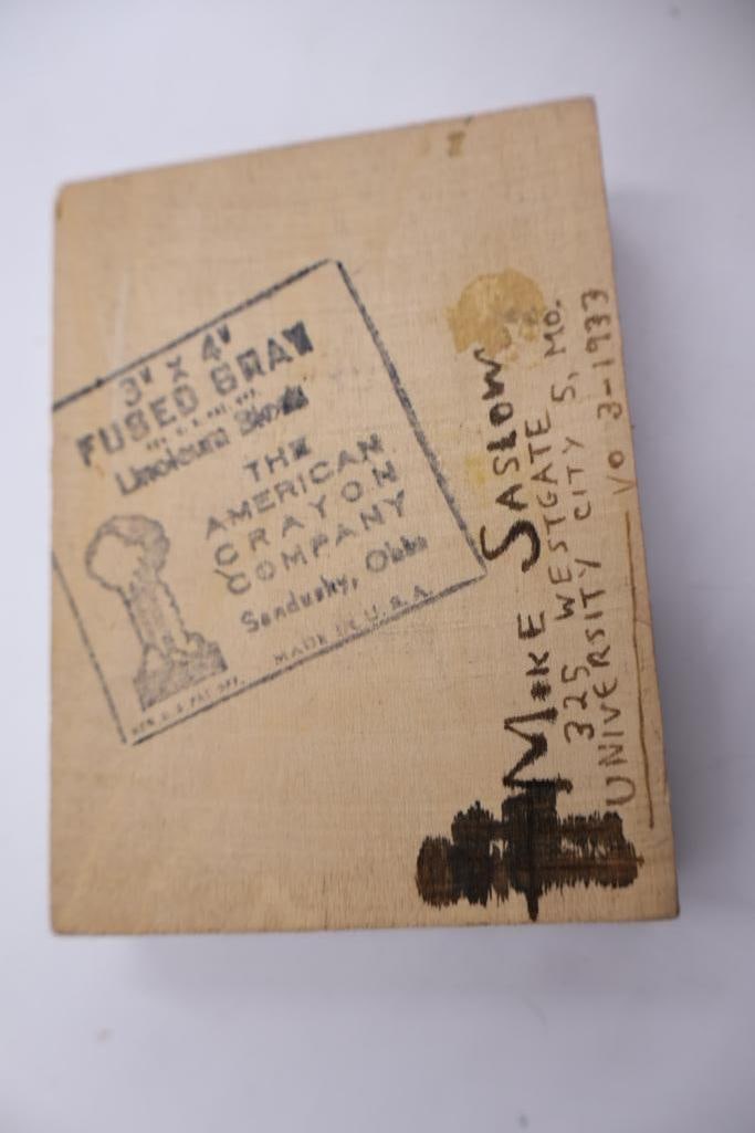 Collection of Vintage Printing Blocks, Music Plates & Letterpress Printing Accessories - 19