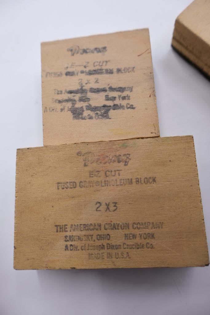 Collection of Vintage Printing Blocks, Music Plates & Letterpress Printing Accessories - 20