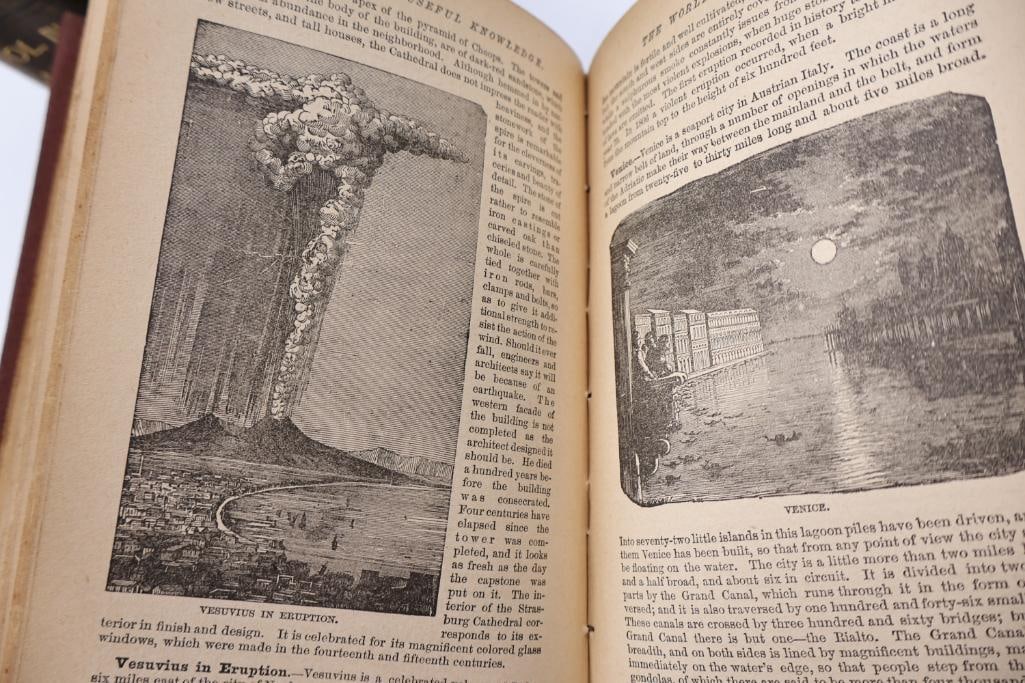 Antique Reference & Encyclopedia Hardcover Books - 16