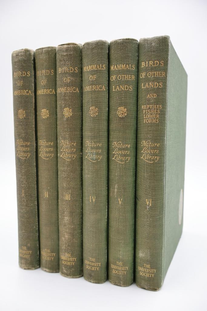 Vintage Nature Lovers Library Hardcover Book Collection Birds & Mammals Series - 3
