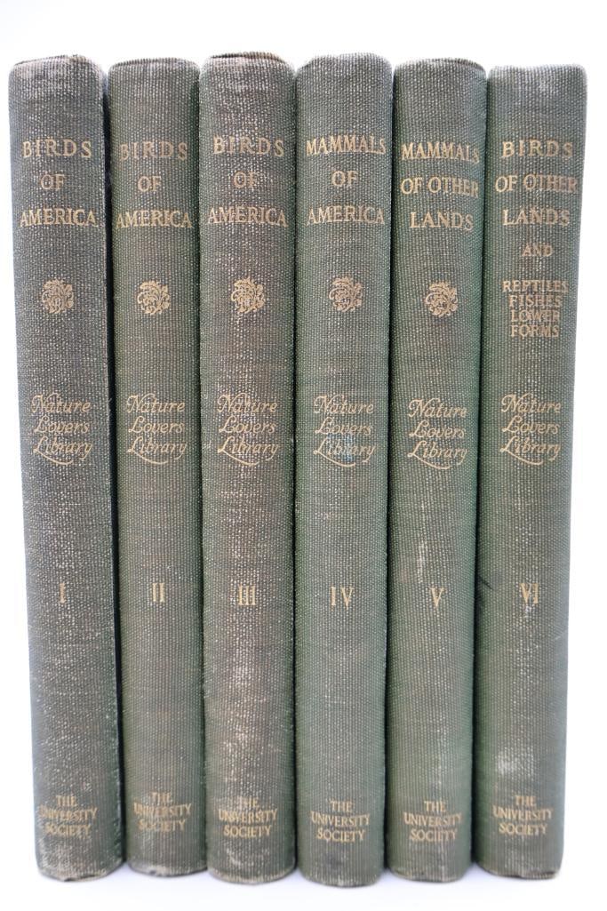 Vintage Nature Lovers Library Hardcover Book Collection Birds & Mammals Series - 4