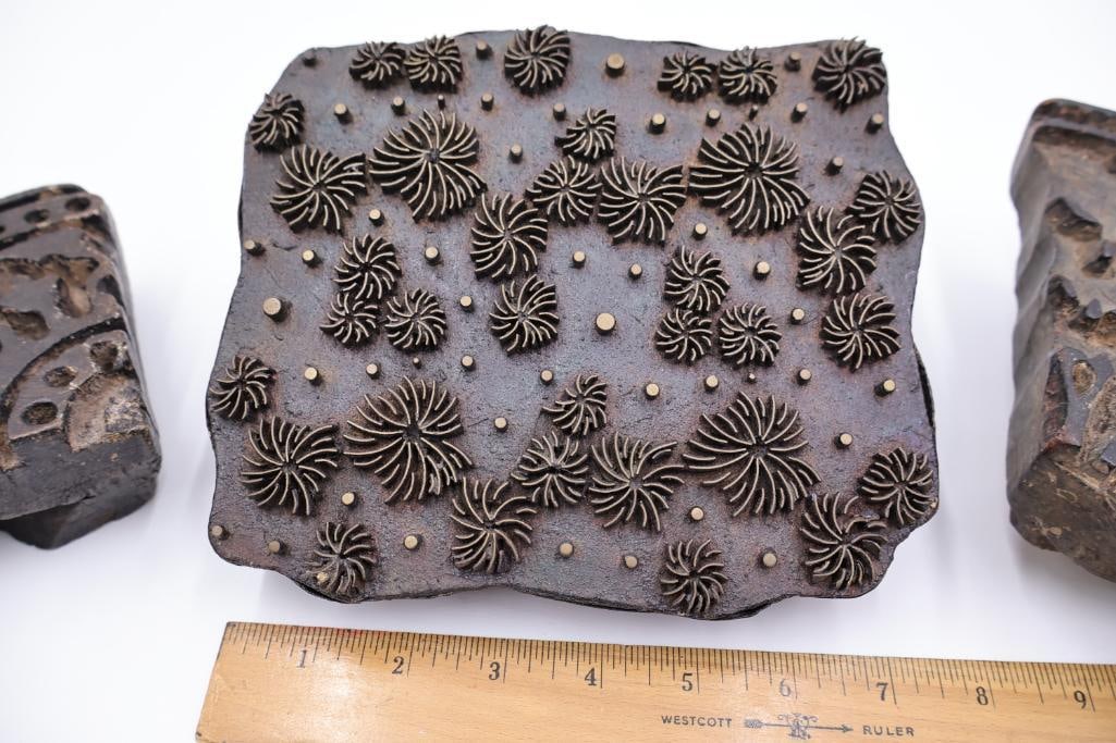 Hand-carved wooden textile printing blocks - 18