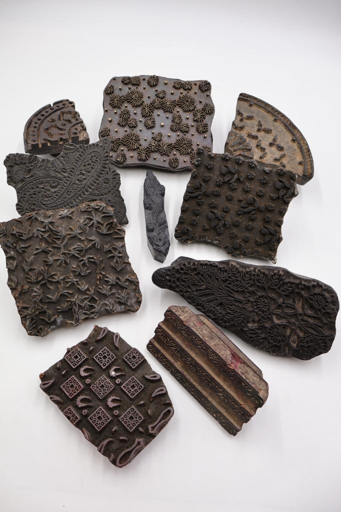 Hand-carved wooden textile printing blocks - 2