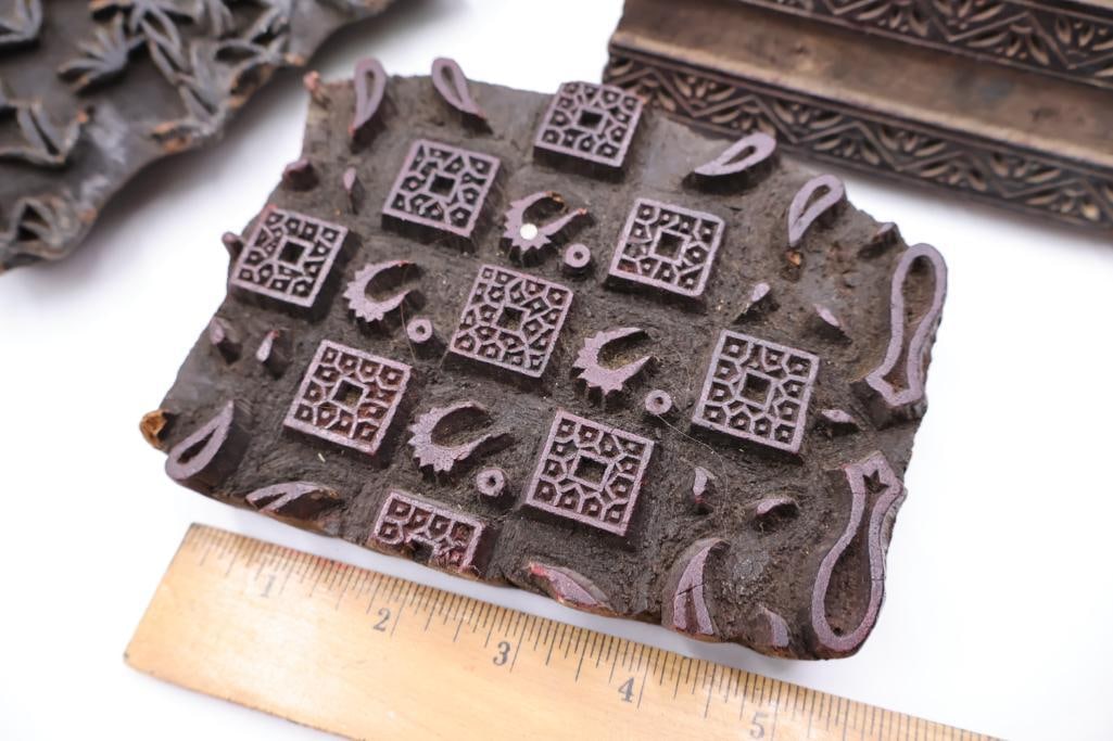 Hand-carved wooden textile printing blocks - 3