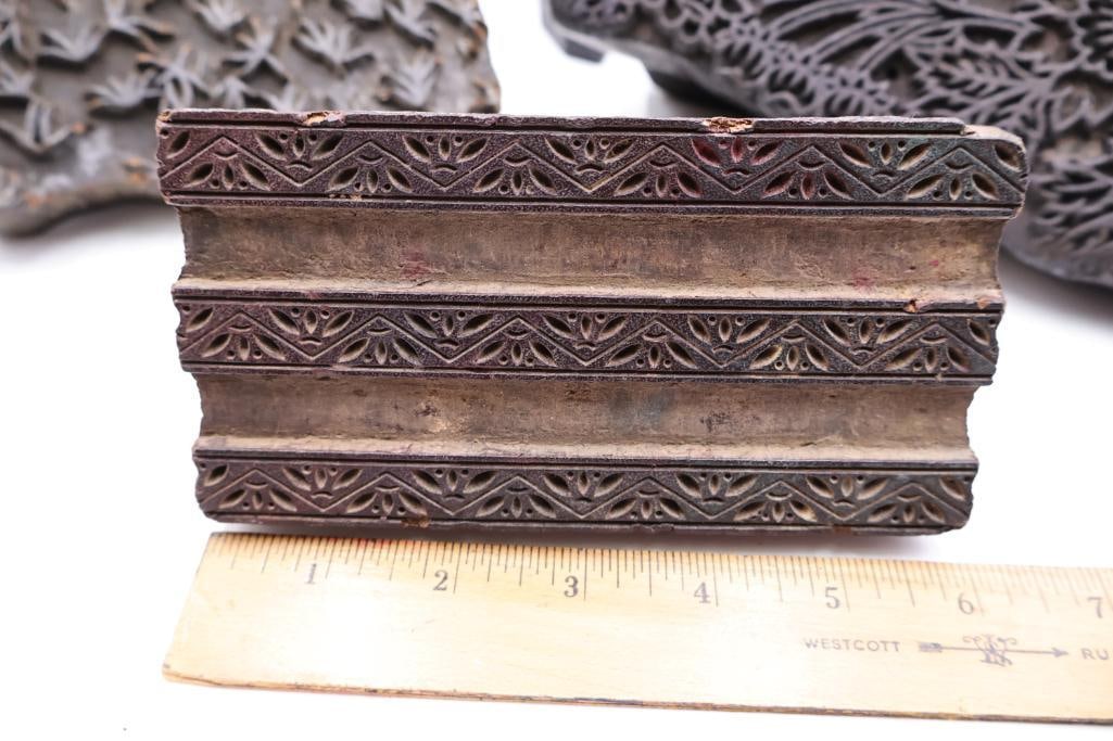 Hand-carved wooden textile printing blocks - 5