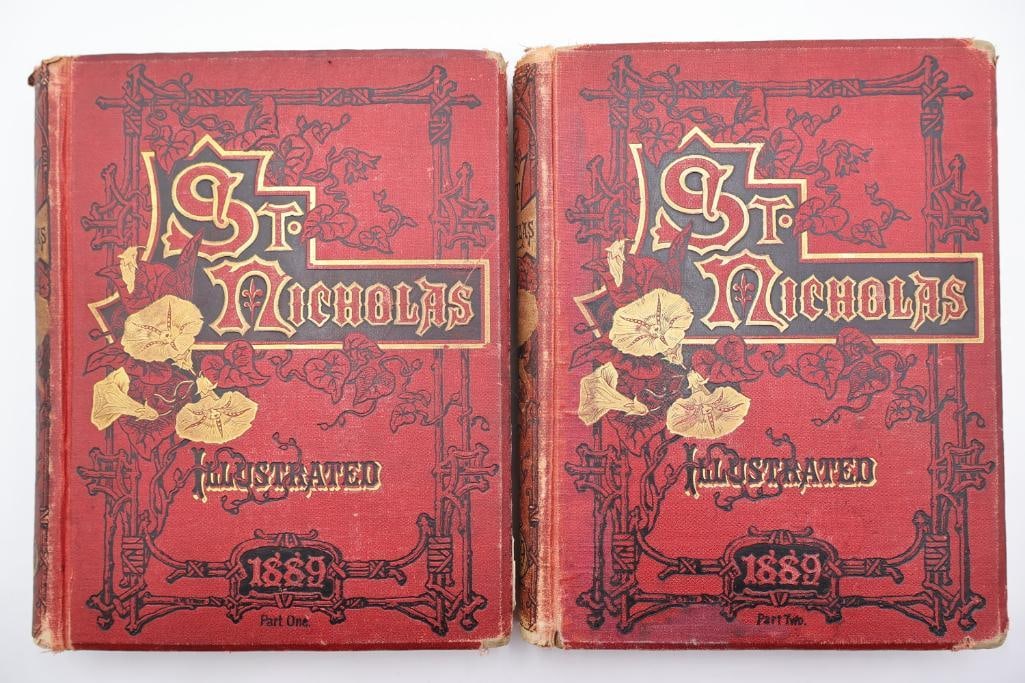 Pair of Antique 18881889 St. Nicholas: An Illustrated Magazine - 2