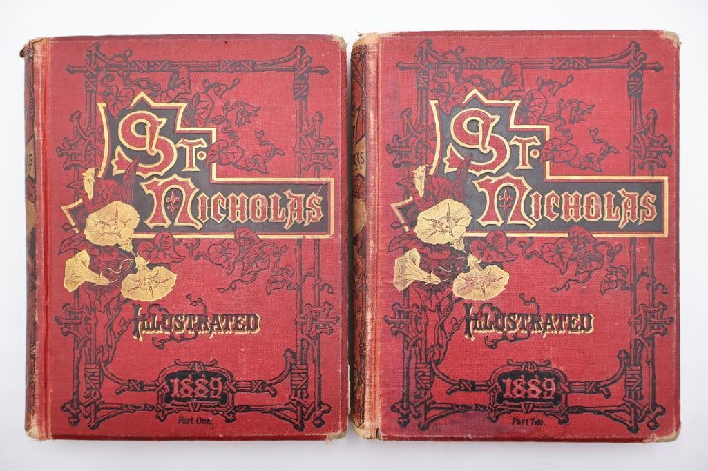 Pair of Antique 18881889 St. Nicholas: An Illustrated Magazine - 3