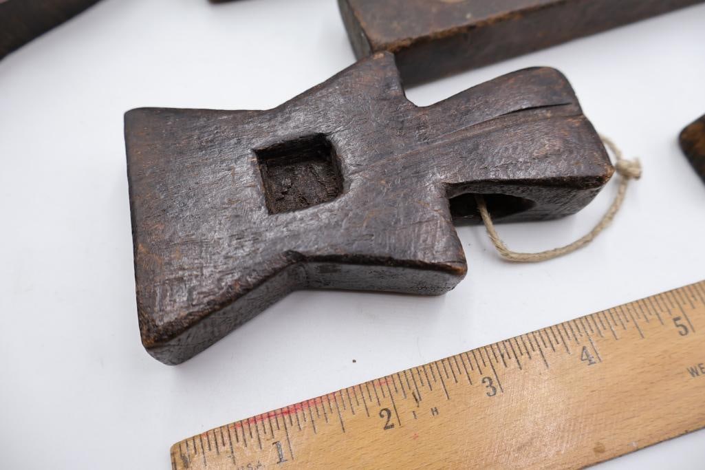 Antique, hand-carved wooden molds - 10