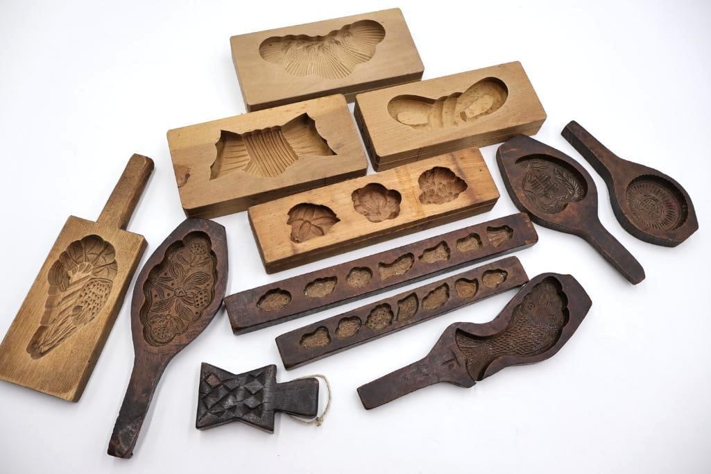 Antique, hand-carved wooden molds (1 of 20)