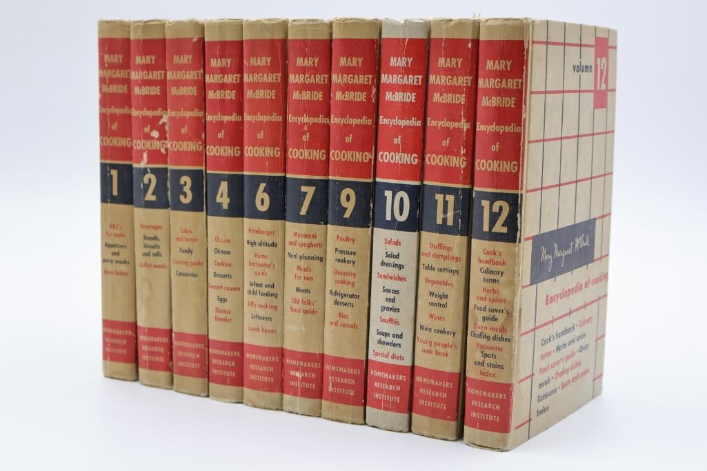 Vintage 12-volume set of the Mary Margaret McBride Encyclopedia of Cooking (1 of 20)