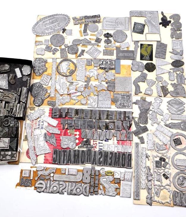 Large Collection of Vintage Printing Blocks, Letterpress Type & Advertising Cuts (1 of 20)