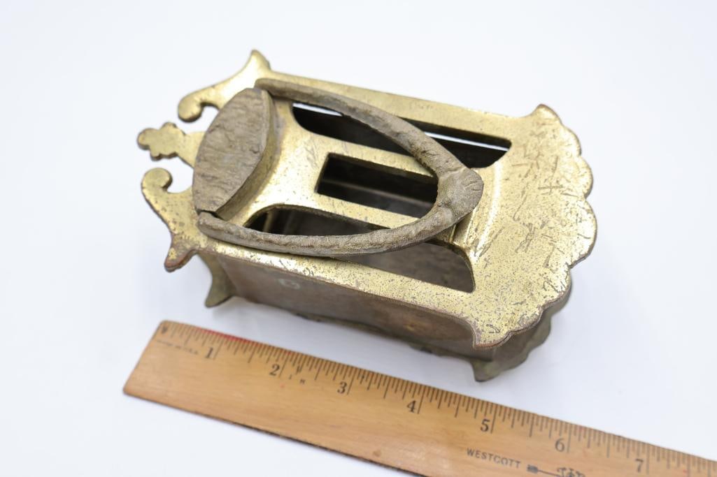 Collection of Antique Brass & Cast Iron Hardware, Escutcheons & Furniture Parts - 14