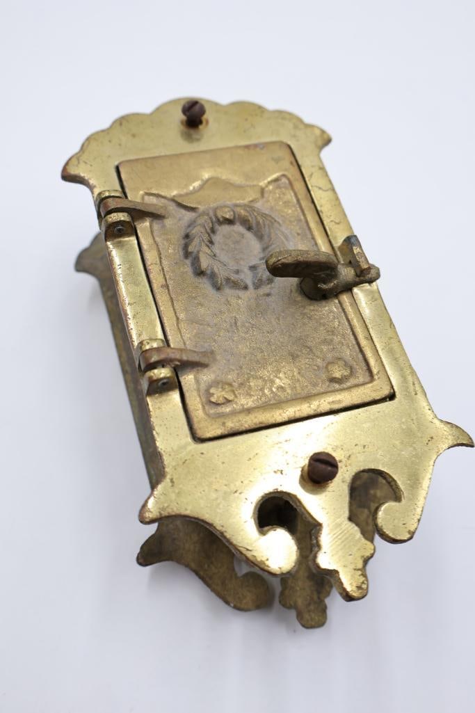 Collection of Antique Brass & Cast Iron Hardware, Escutcheons & Furniture Parts - 16