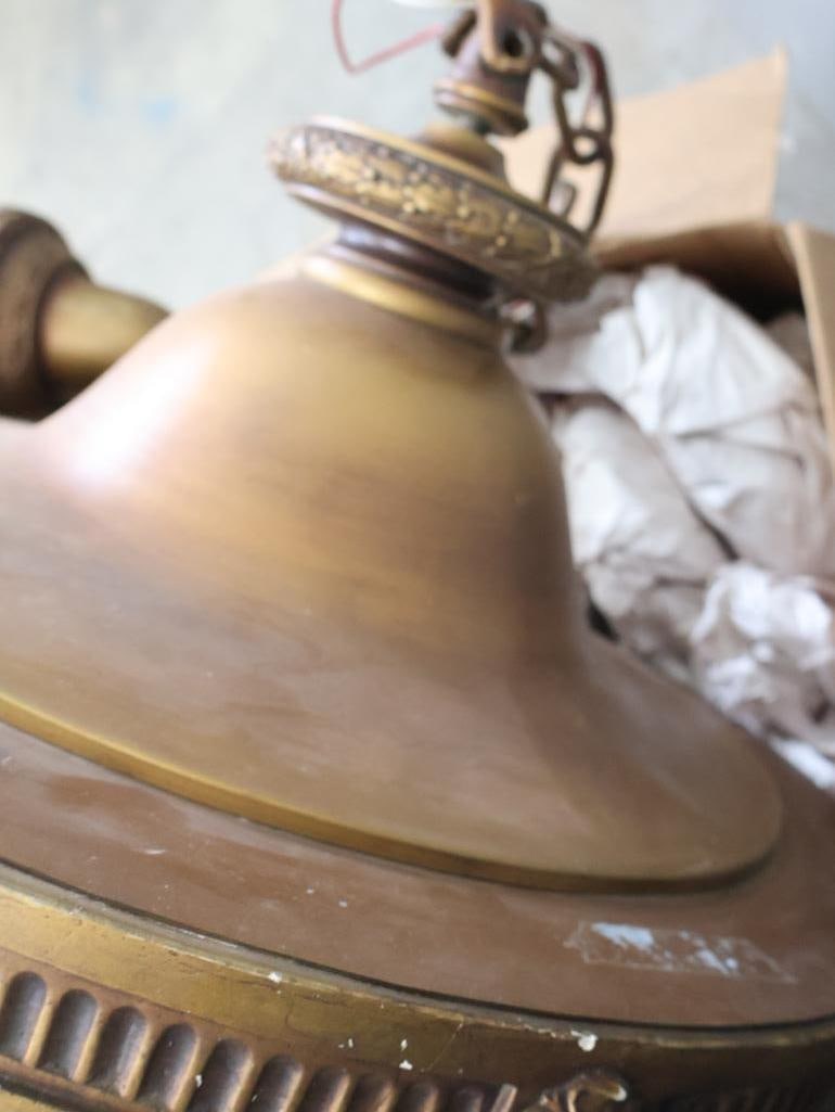 Historical Neoclassical Pendant Light from Original Salem Library Location - 13