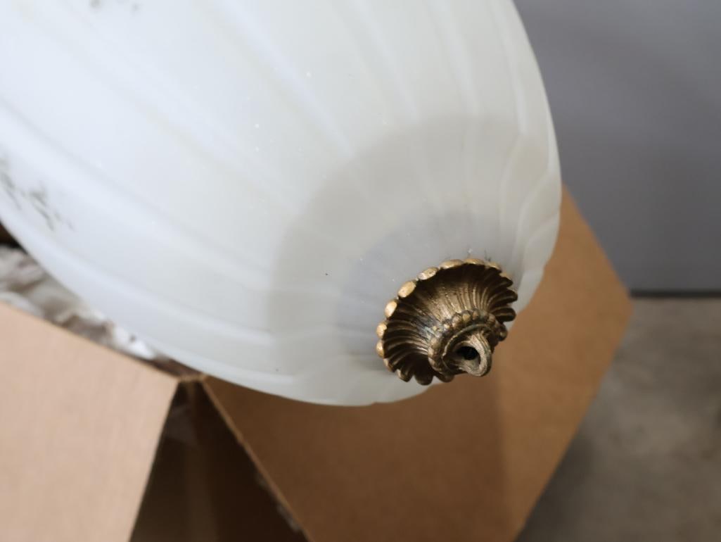 Historical Neoclassical Pendant Light from Original Salem Library Location - 5