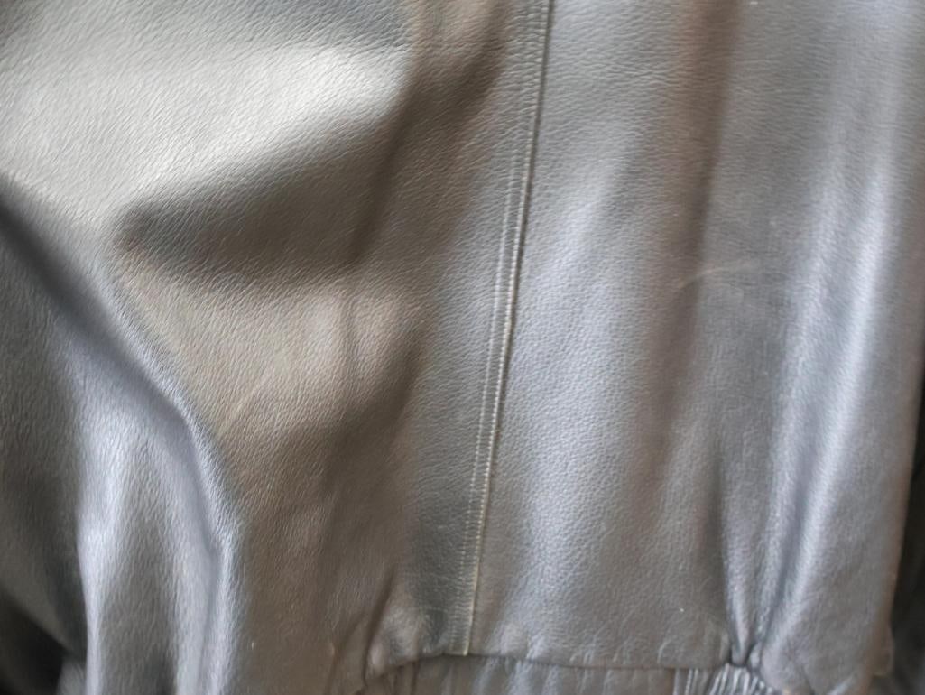 Wilsons Black Leather Bomber Style Jacket - 8