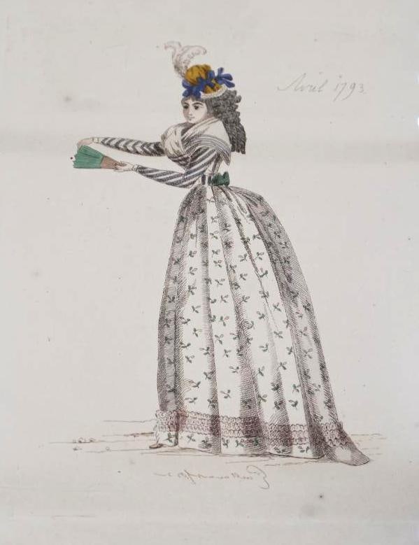 Pair of Victorian French Fashion Prints - 3