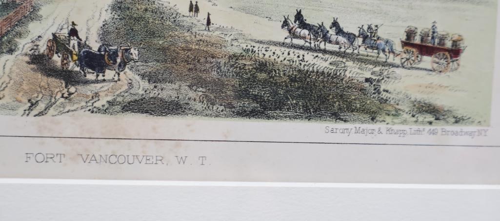 Two Antique Prints of Forts in the Pacific Northwest - 6
