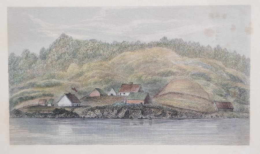 Two Antique Prints of Forts in the Pacific Northwest - 7