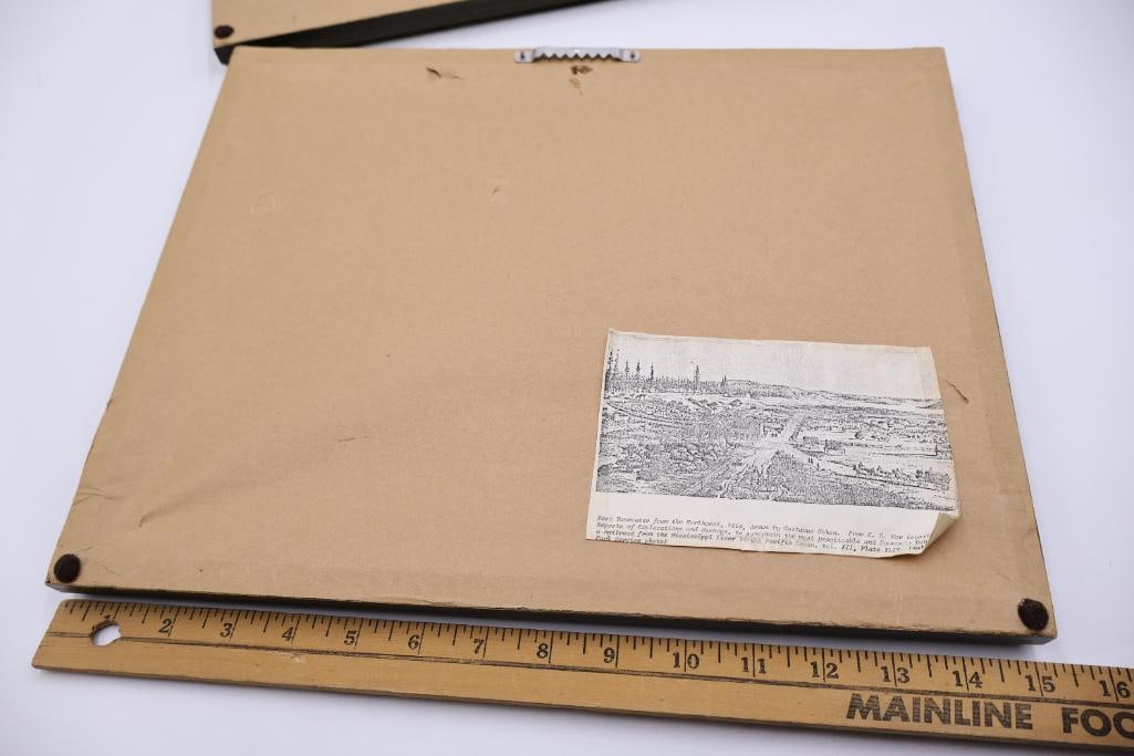 Two Antique Prints of Forts in the Pacific Northwest - 9