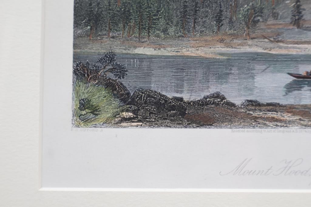 Two Antique Columbia River Oregon Plate Prints - 4