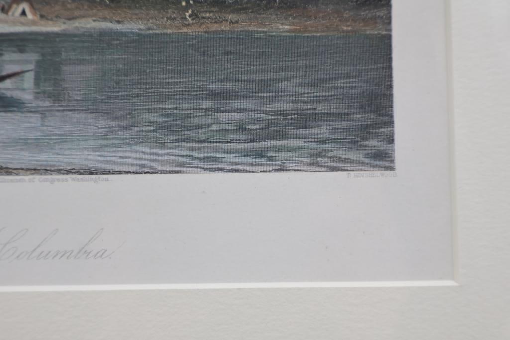Two Antique Columbia River Oregon Plate Prints - 5