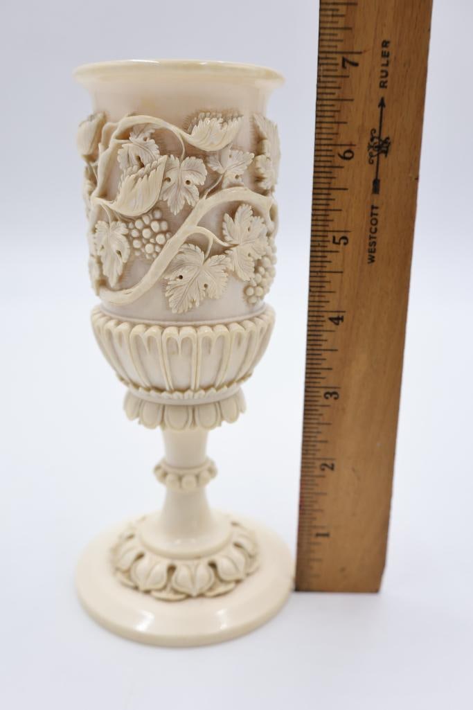 Bone Carved Goblet - 2