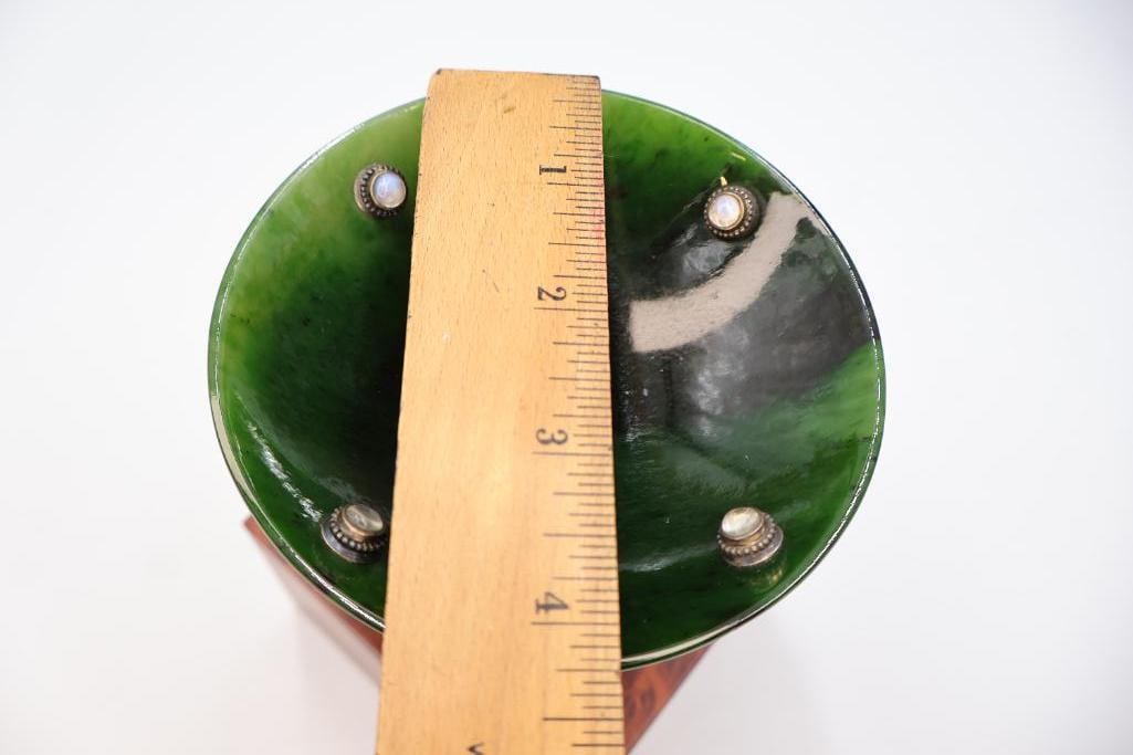 Faberge Nephrite Jade Compote - 9