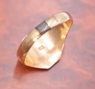 10k Gold Monogrammed Ring - 4