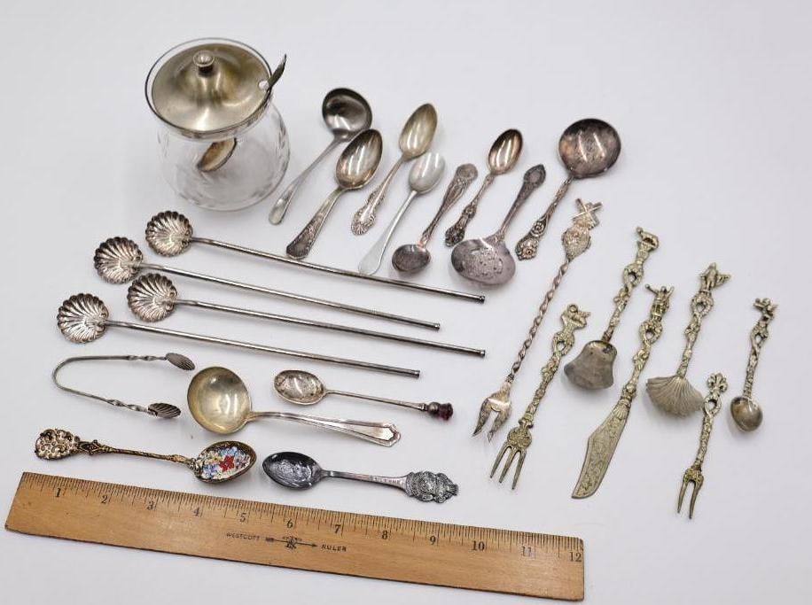 Large Collection of Vintage Utensils, Including Sterling Silver - 2