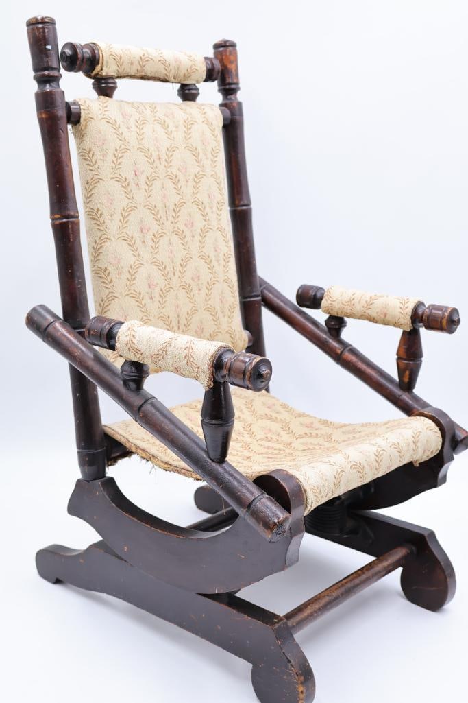 Antique Child's Rocking Chair - 4